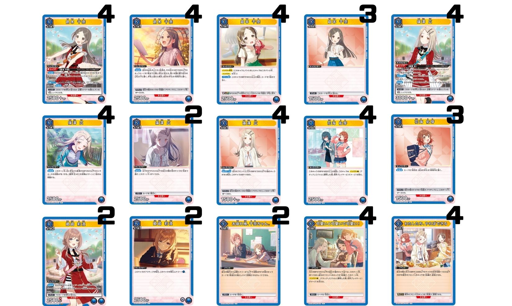 学園アイドルマスター：【青】補習組デッキ 販売ページ｜ユニオン