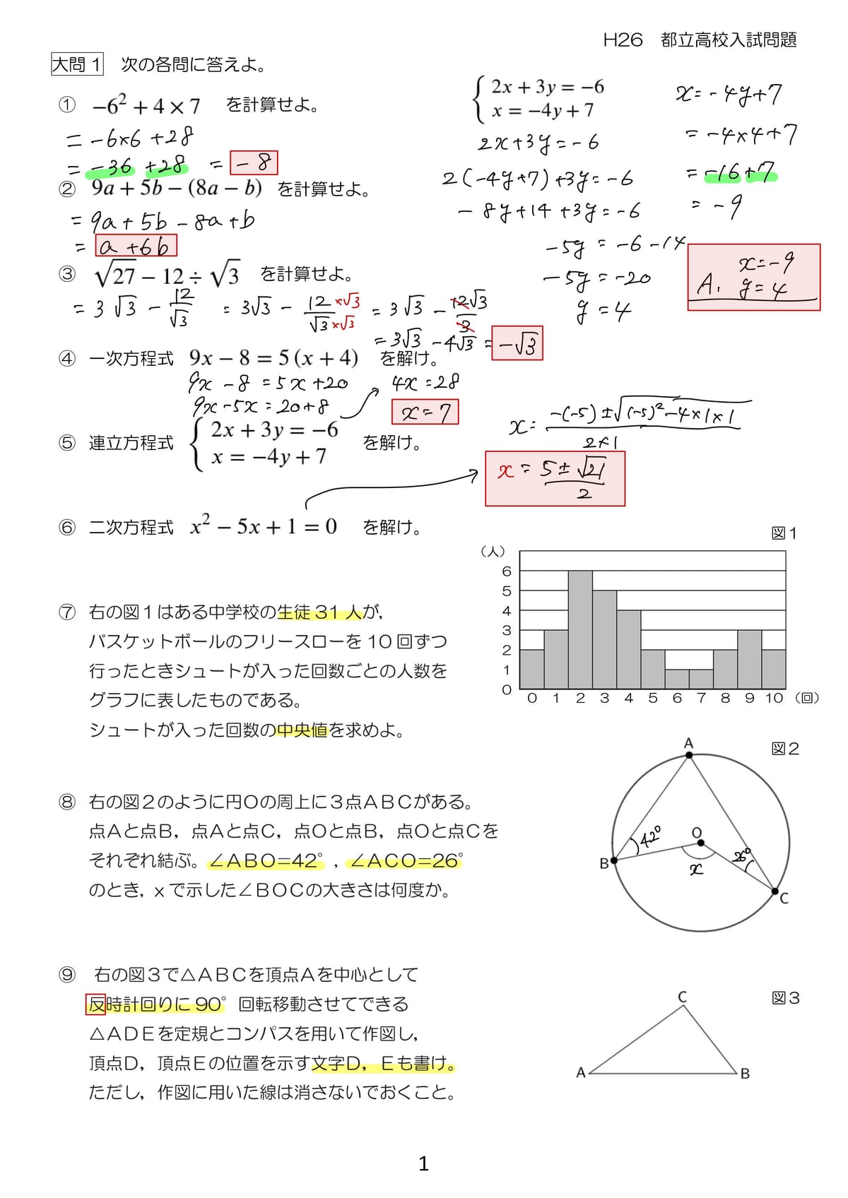 都立入試 数学の解説