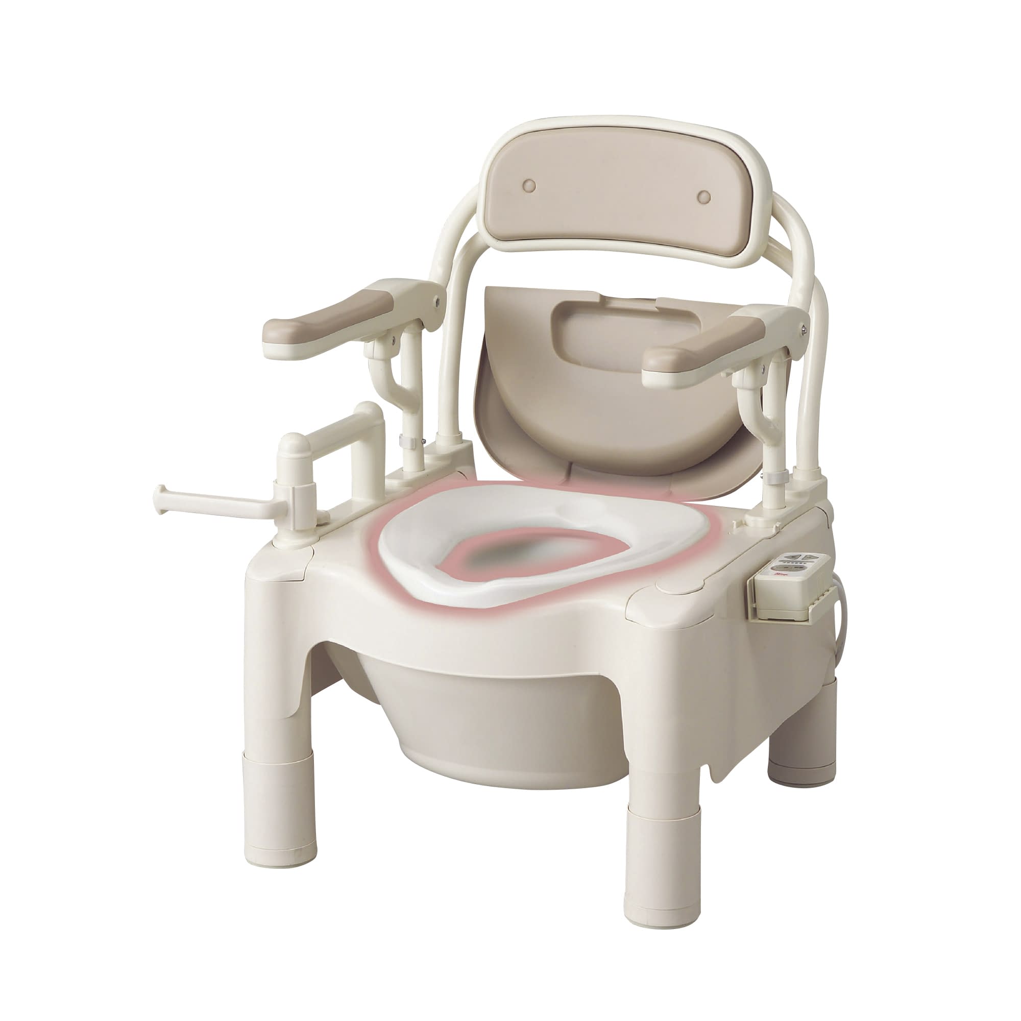 ポータブルトイレFX－CPはねあげ 標準便座 簡易型トイレ 24-2410-00 安