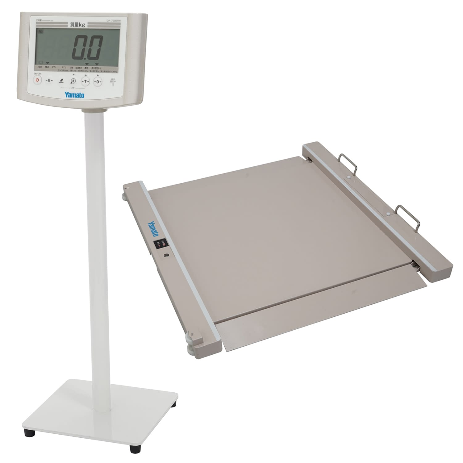ヤマト バリアフリー体重計(検定品) スタンド付 車いす用体重計 24