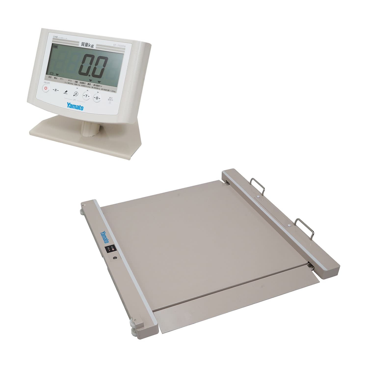 ヤマト バリアフリー体重計(検定品) スタンド付 車いす用体重計 24