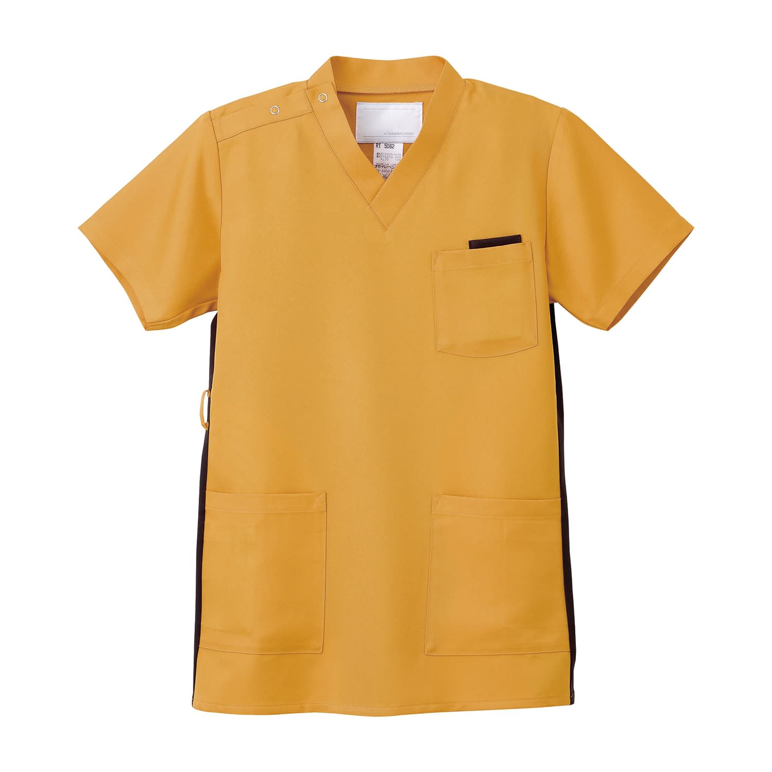 男女兼用上衣 スクラブ 23-7808-0006 オレンジ NEW SONG(ナガイ