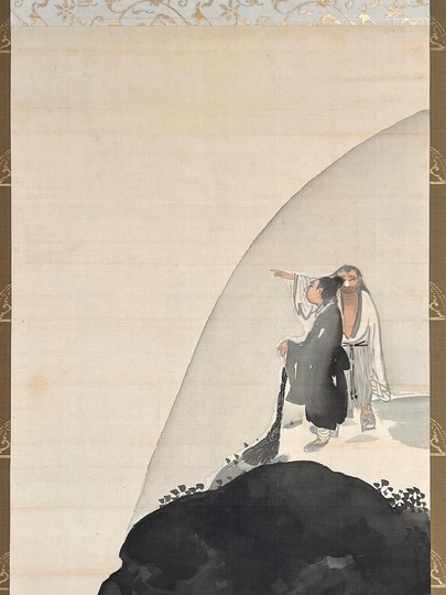 都路華香 寒山拾得図｜古美術・掛け軸の販売・買取・鑑定-松本松栄堂