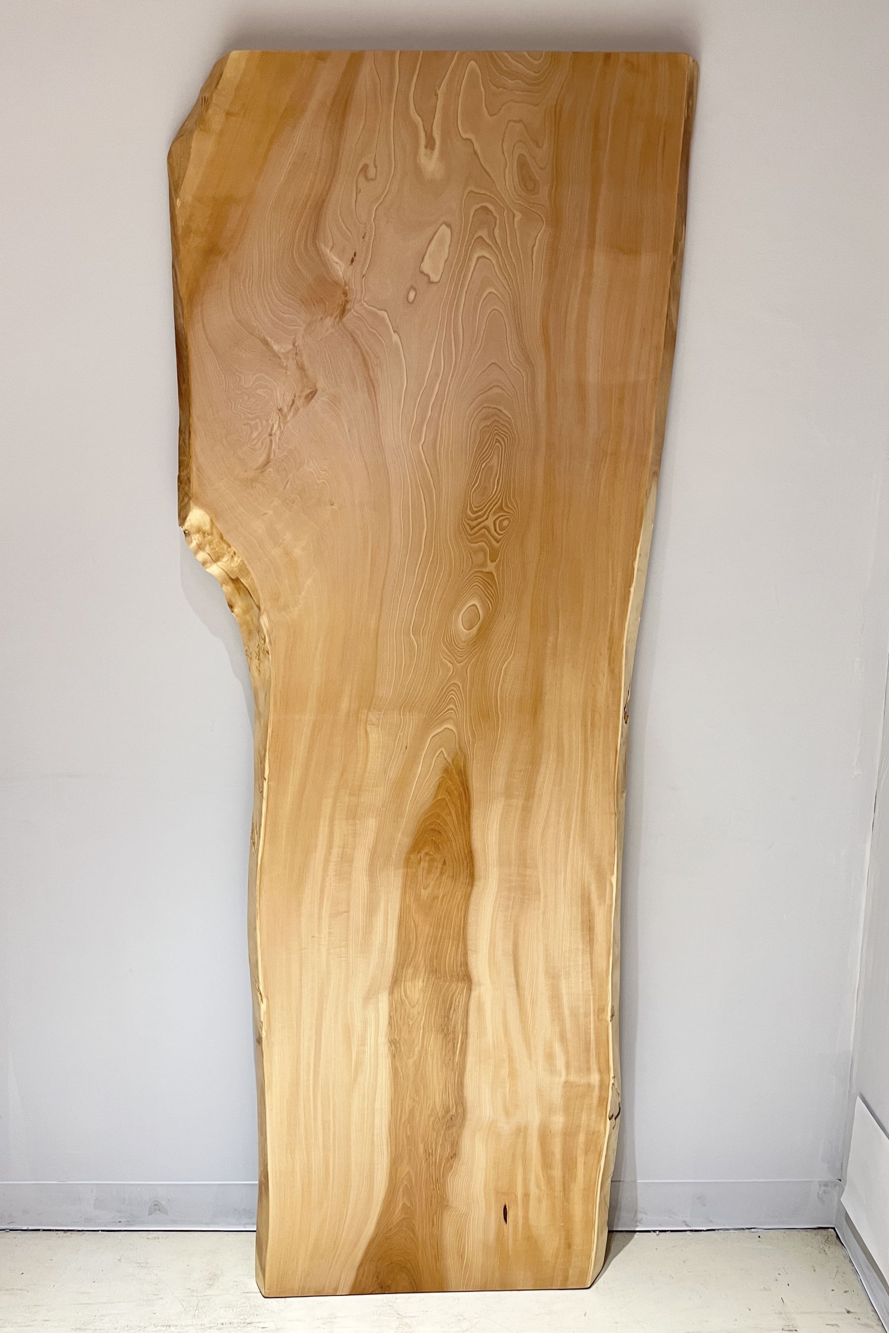 一枚板 栃（トチ）材テーブル用天板 1965×720~550mm 一枚板テーブル