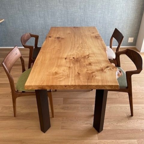 天然木 新潟工場 けやき材 一枚板 カウンター、テーブル用天板 セール