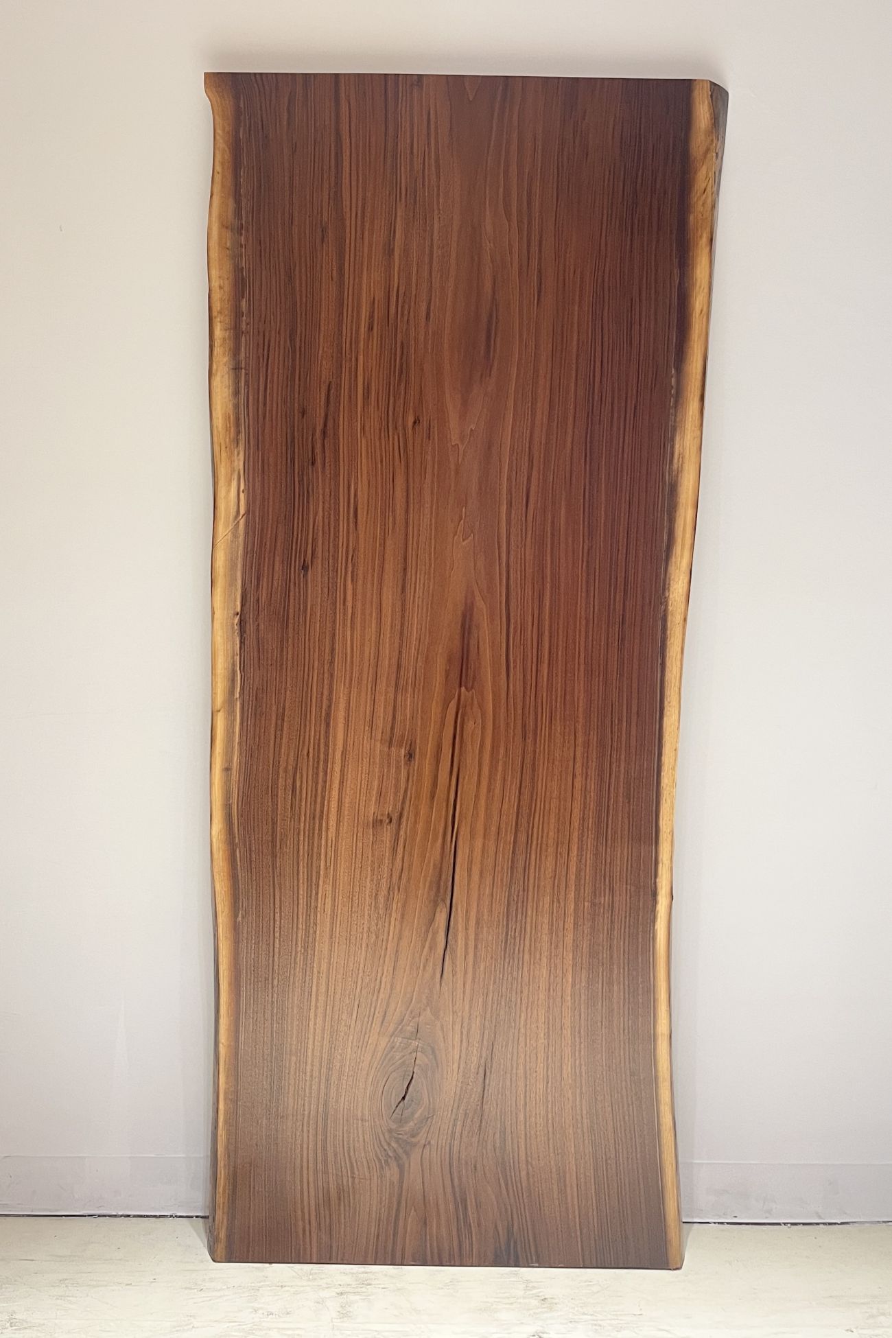 天然木 新潟工場 ブラックウォールナット材 一枚板 カウンター