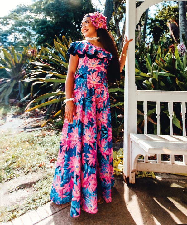 マウナロア【Maunaloa】|フラダンス衣装の専門店|ワンショルダードレス