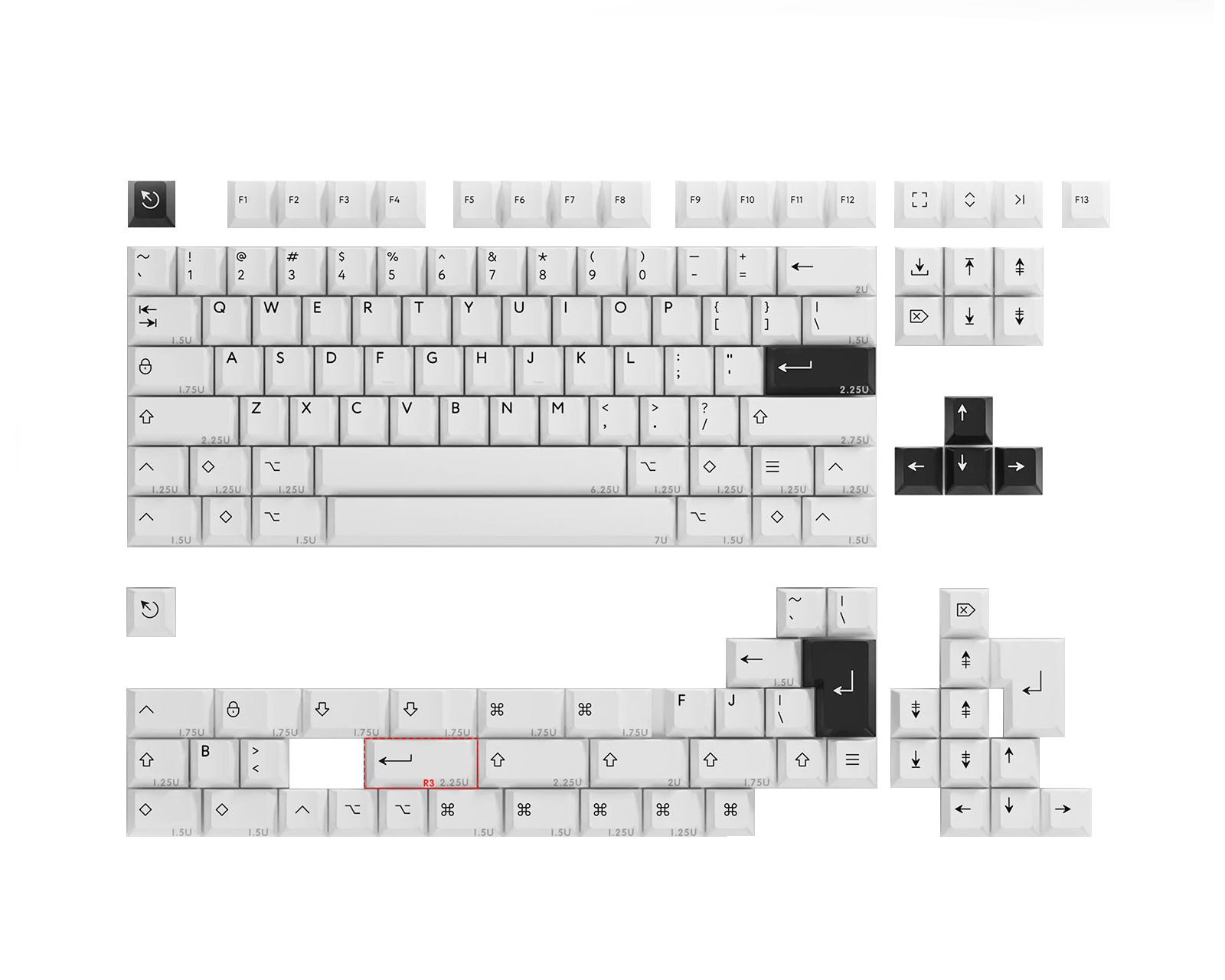 KBDfans PBTfans BoW Base Icon Kit - MaxGaming.com