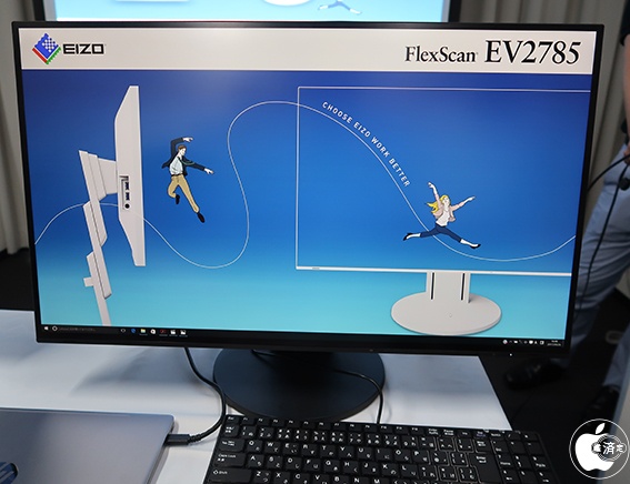 EIZO、USB-PD/60W&USB-C接続対応27.0型4Kモニター「FlexScan EV2785