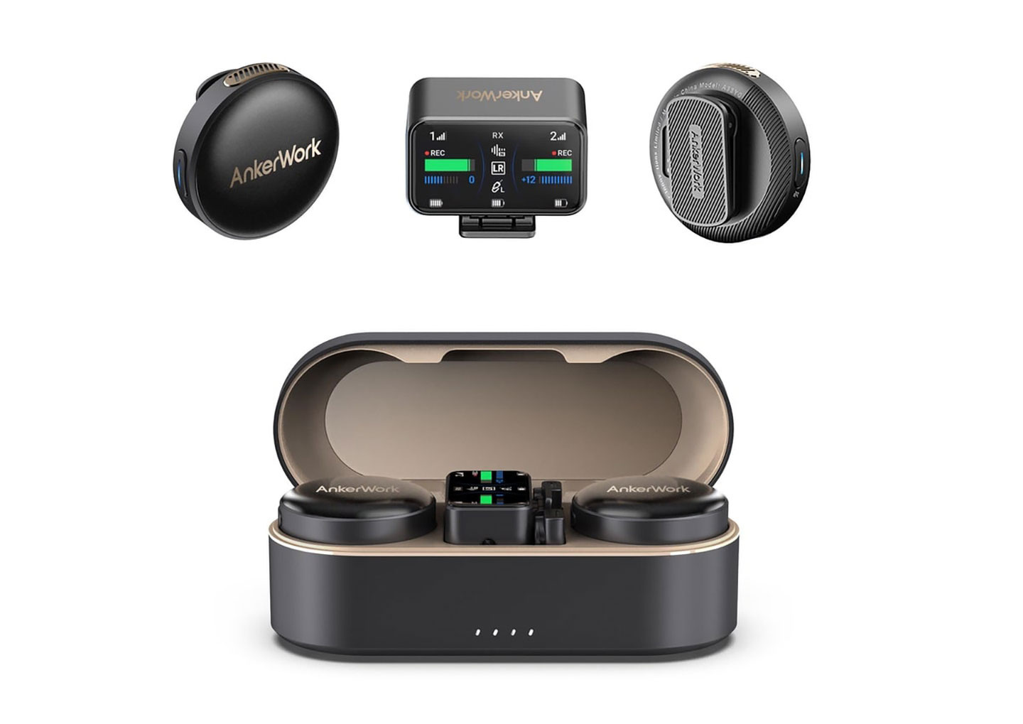 Anker、デュアルチャンネルマイク搭載ワイヤレスマイク「AnkerWork