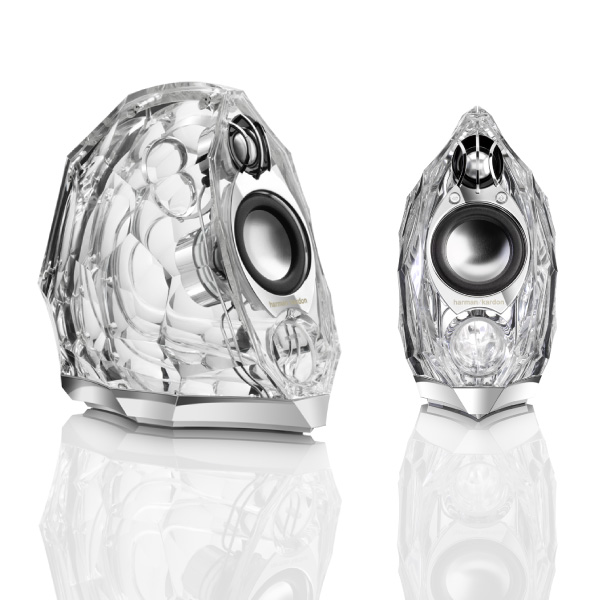 ハーマンインターナショナル、クリスタル風スピーカー「harman/kardon