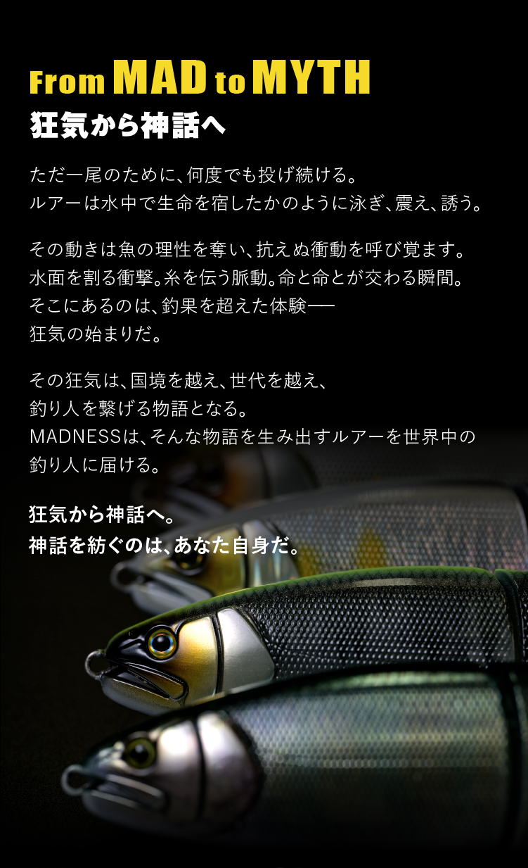 MADNESS JAPAN【公式】 | バス・ソルトフィッシング製品製造販売のマド
