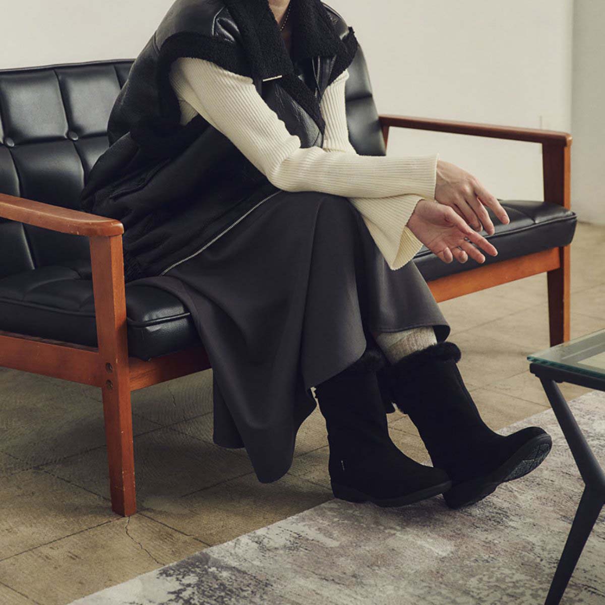 GORE-TEX】 マドラスウォーク madras Walk 4E ボア付きミドルブーツ