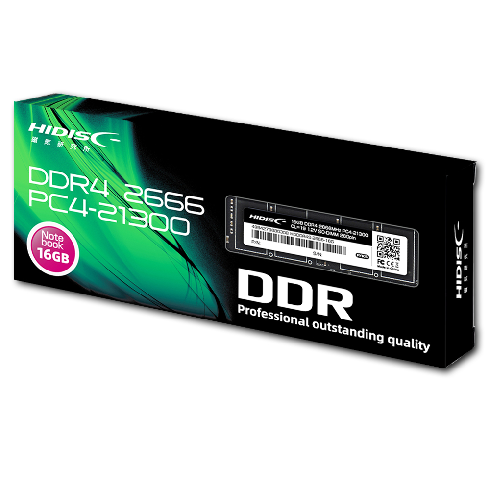 HIDISC DDR4 2666 ノートPC/スリムデスクトップPC用メモリ HDDDR4S