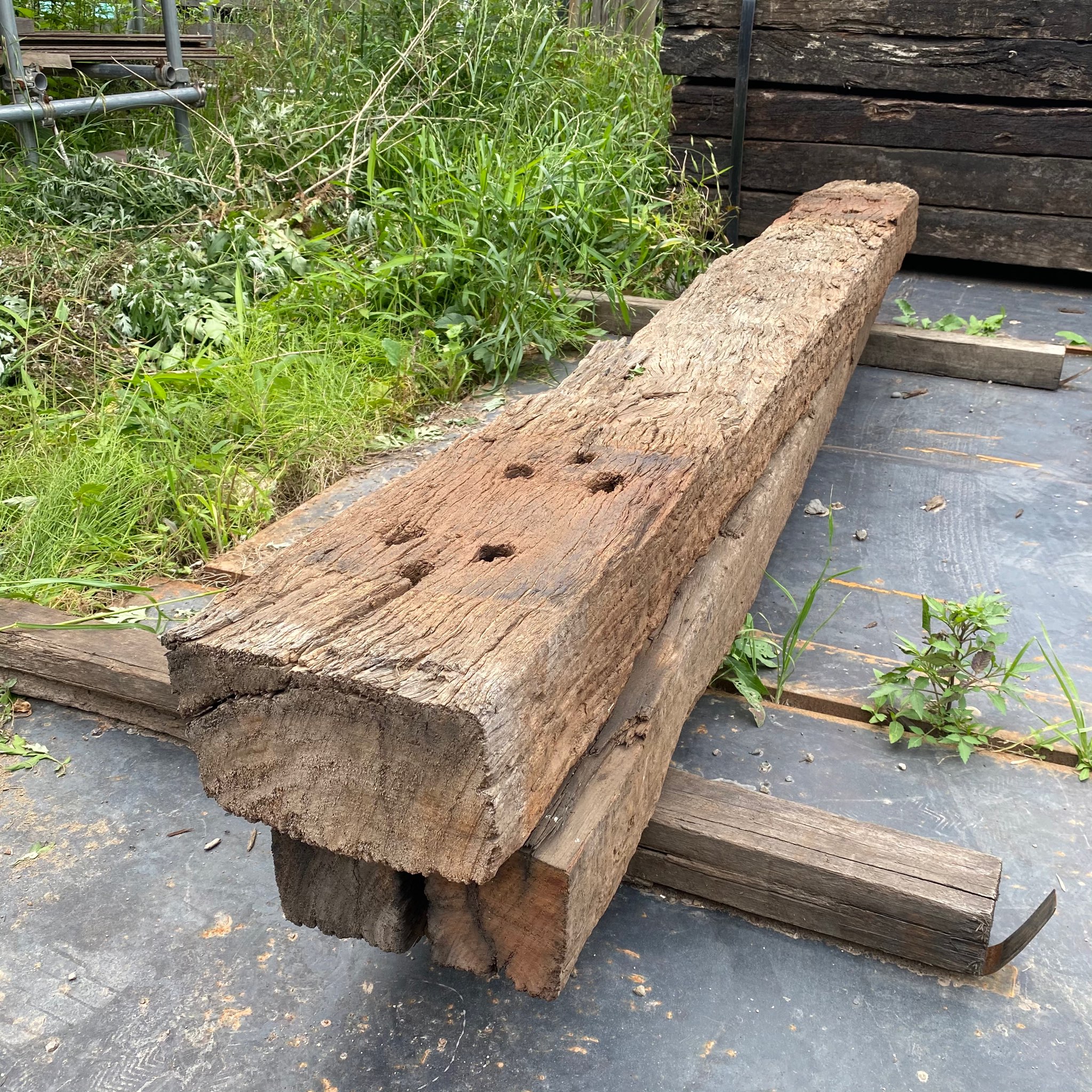 枕木まくらぎケンパス中古ガーデニング庭外構花壇一式まとめて