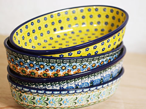 ポーランド食器 Ceramika Artystyczna No.U3-555 オーブンディッシュ__