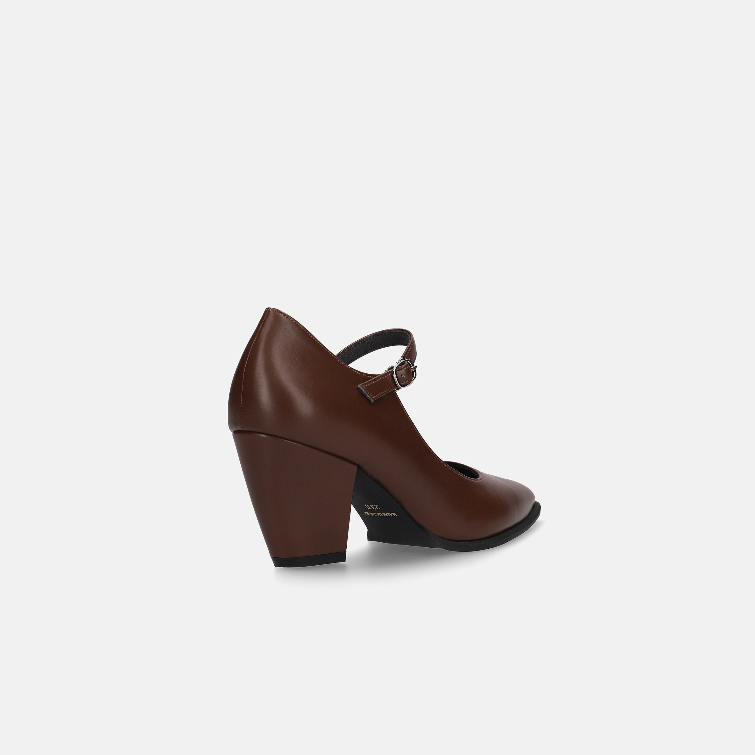 15%OFF：チャンキーヒール メリージェーンパンプス（m72013）ブラウン