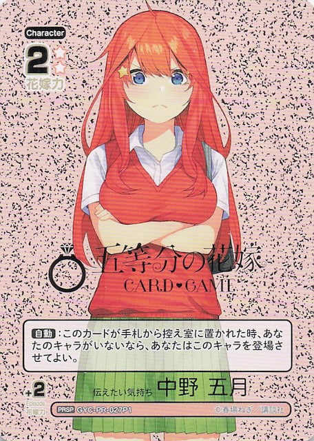 vol.2 かけがえのない存在 PRSP】伝えたい気持ち 中野 五月 GYC-PR