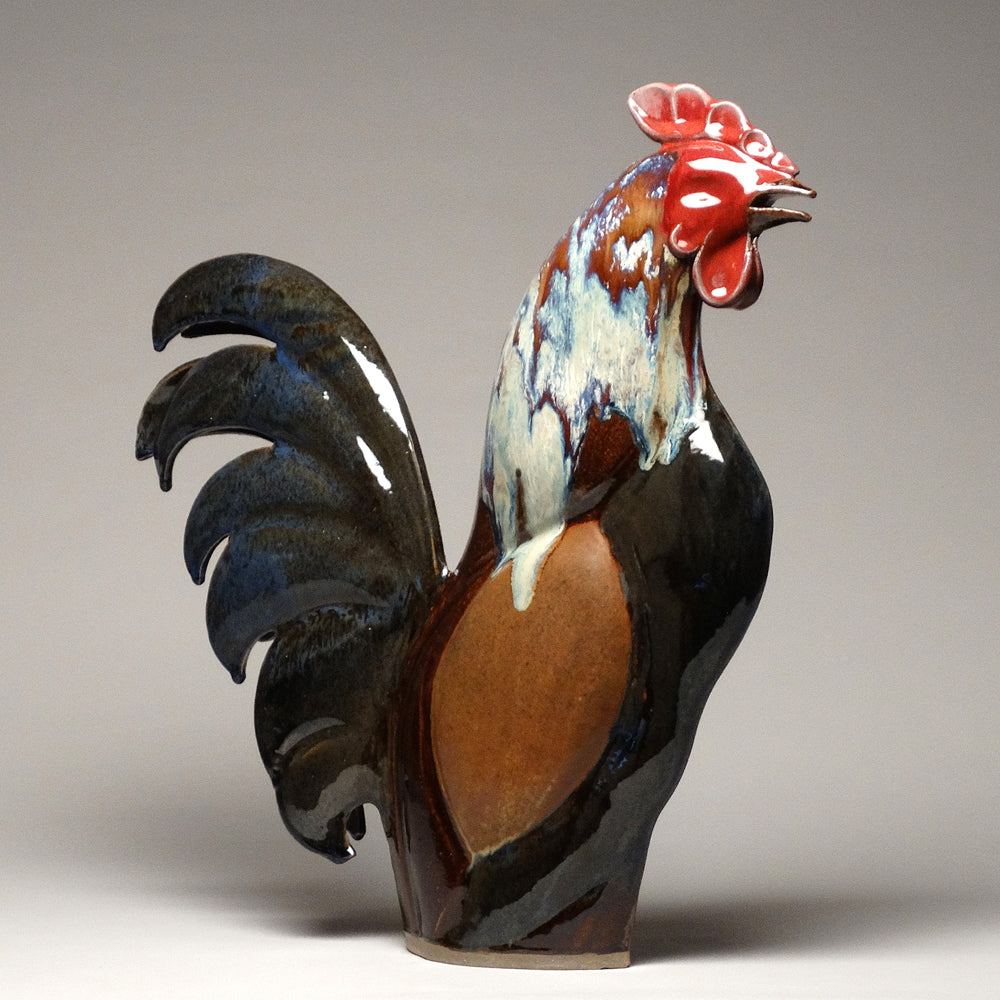 Crowing Rooster – Mangum Pottery