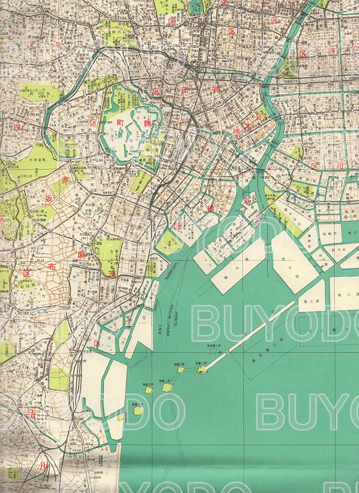 昭和七年 東京全図 東京 / 地図のご購入は「地図の専門店 マップ