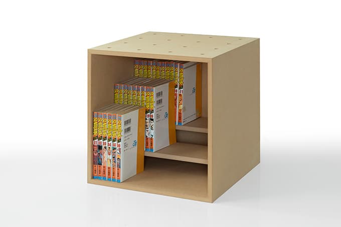 収納ボックスの中の棚-03（文庫本 書判 B6判コミック本）|収納ボックス