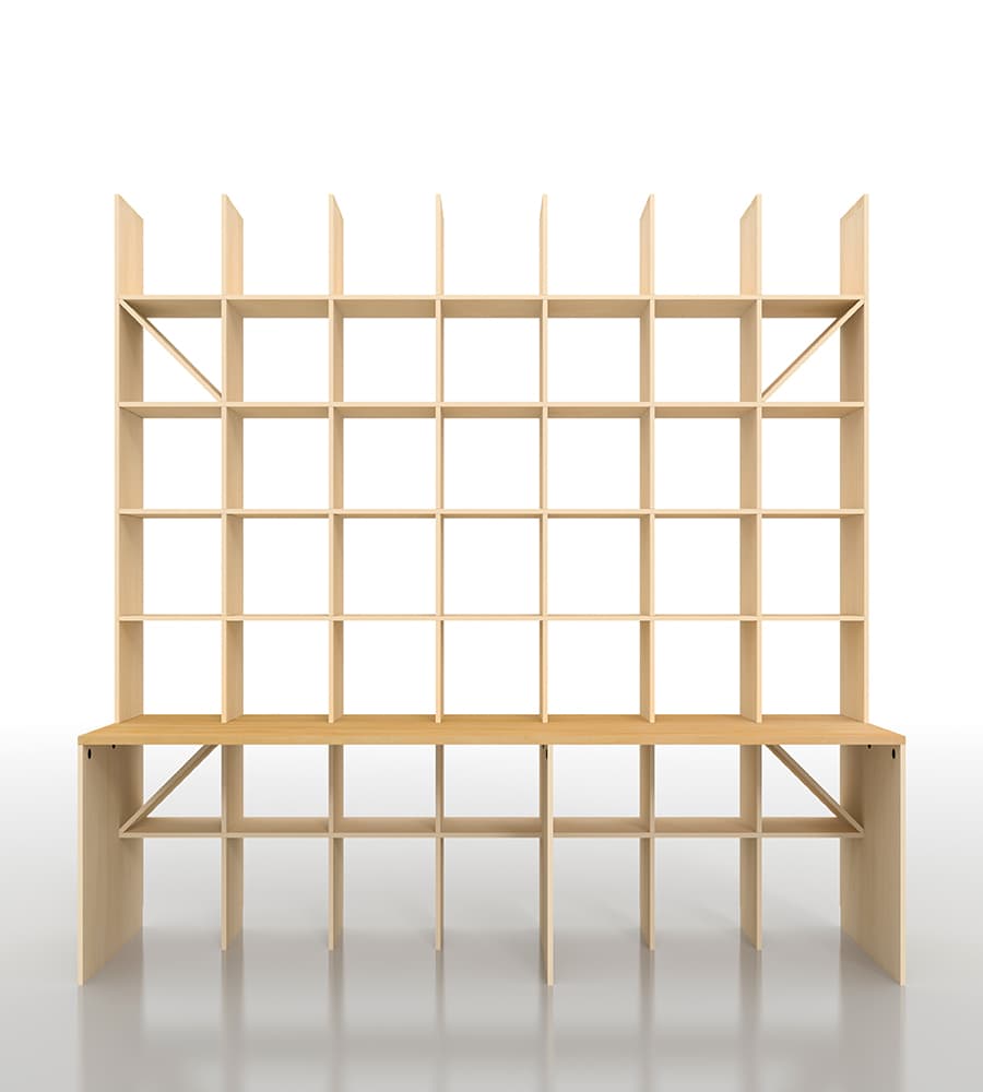 デスク一体型本棚 本棚付き机|本棚付きデスクの通販はマルゲリータ