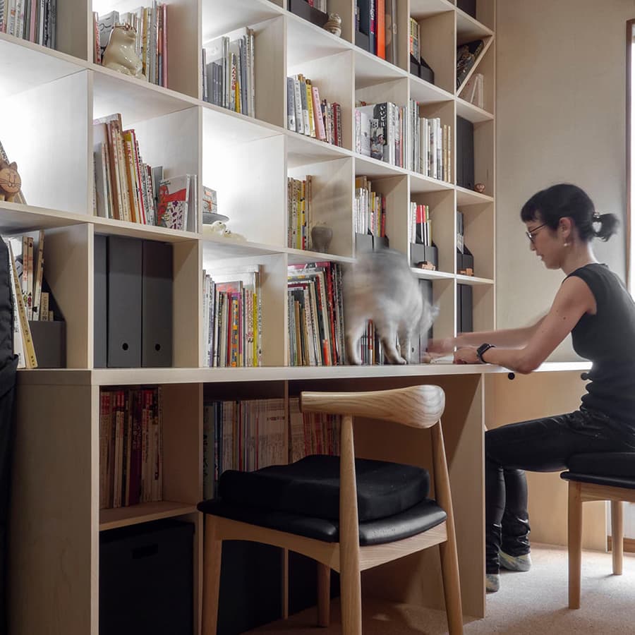 デスク一体型本棚 本棚付き机|本棚付きデスクの通販はマルゲリータ