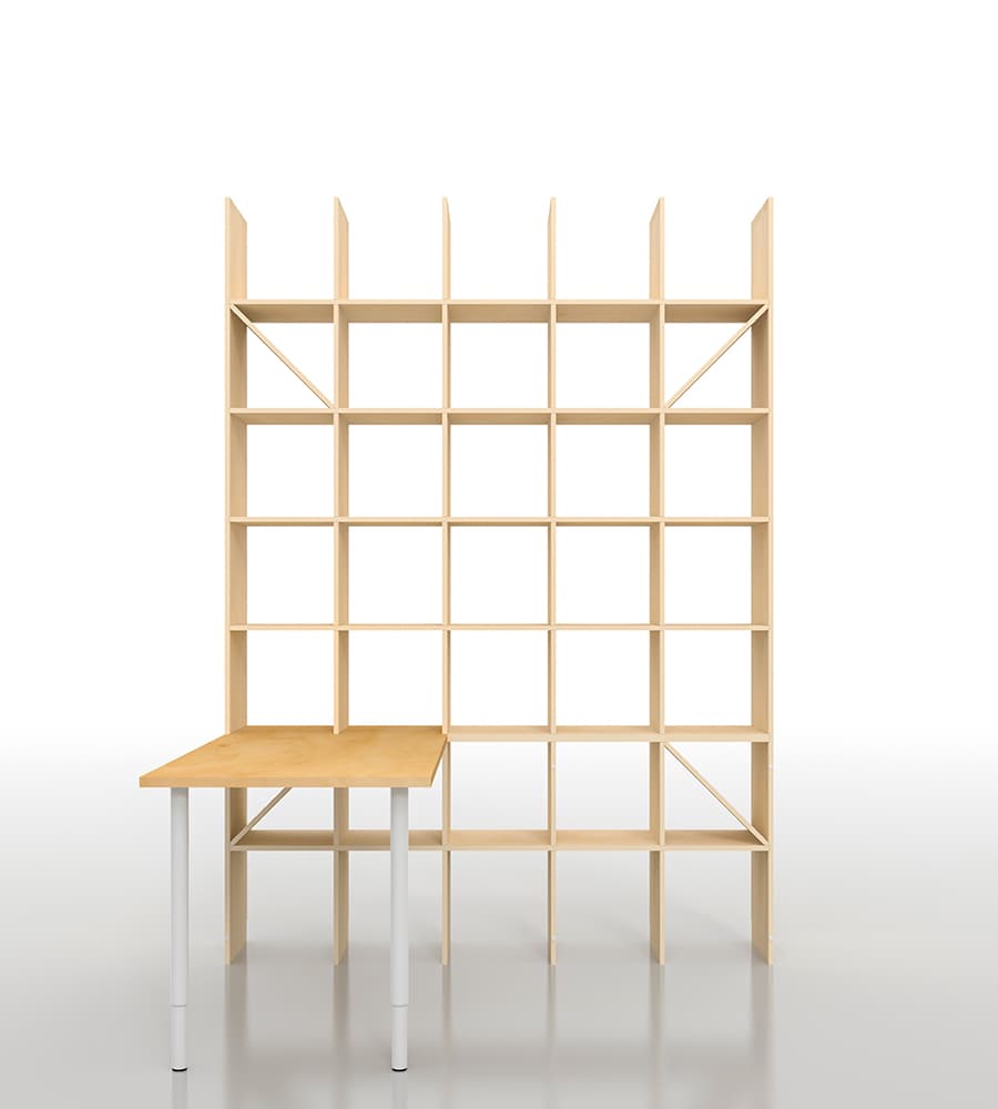 本棚付きデスク|デスク付き本棚の通販はマルゲリータ