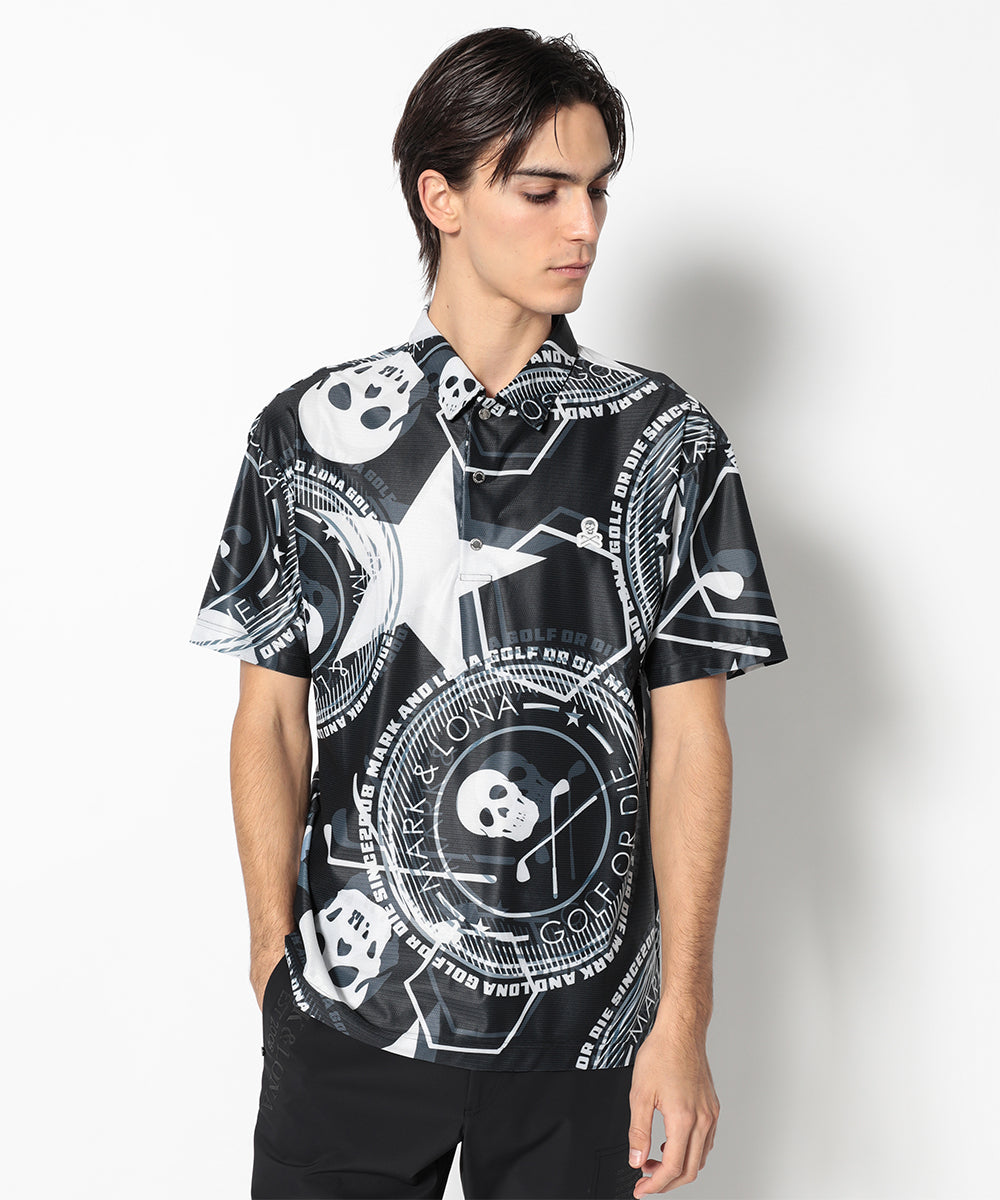 MARK & LONA TOMMII LIMコラボ 宇宙デザイン ポロシャツ MARK & LONA
