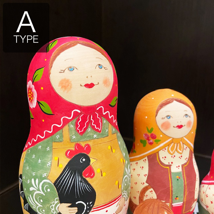 ロシア雑貨店マリンカ / サンクトペテルブルグ産 マトリョーシカsp184