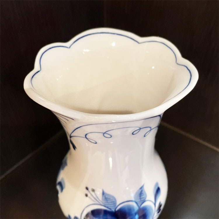 ロシア雑貨店マリンカ / グジェリ陶器 花瓶 gz169