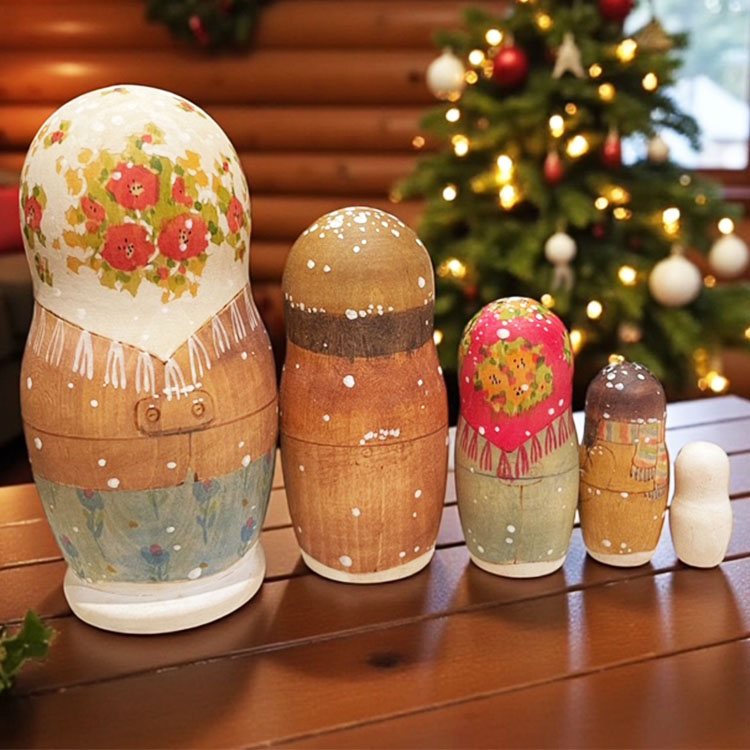 ロシア雑貨店マリンカ / オリガ・ロバノワ作 マトリョーシカto071-5p