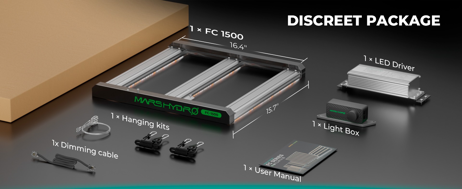 FC1500 EVO Samsung 150W Best LED Grow Light| Mars Hydro