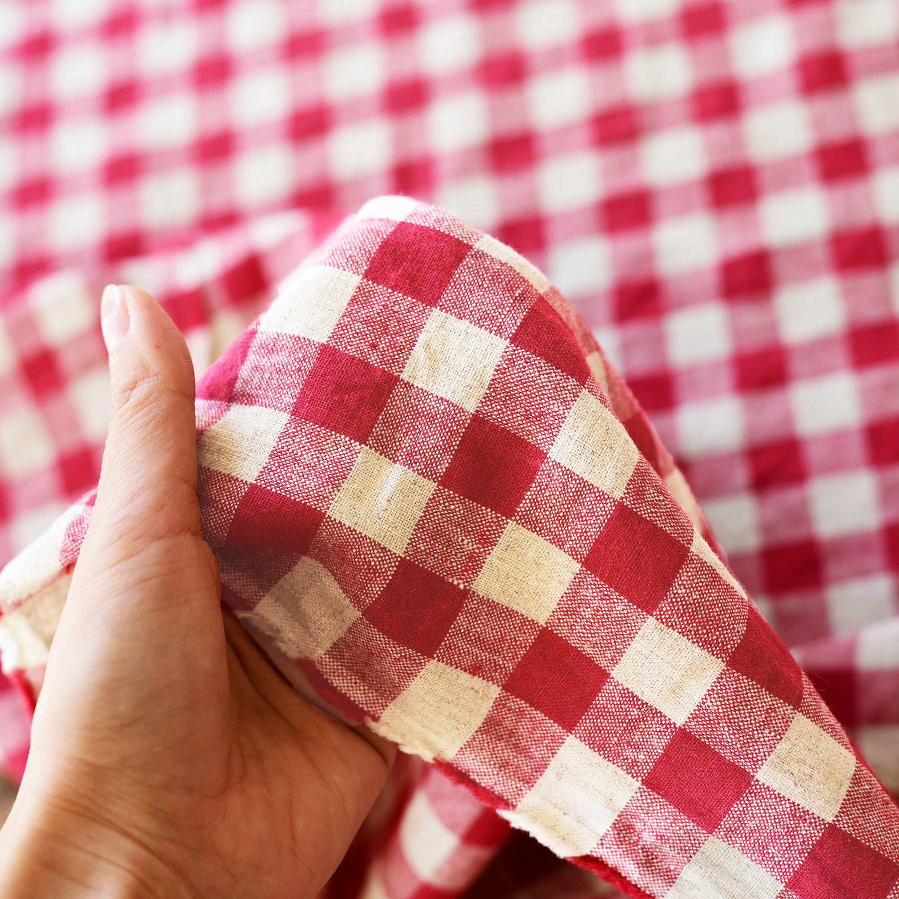 キッチンリネン :: テーブルクロス :: クルート(赤) テーブルクロス