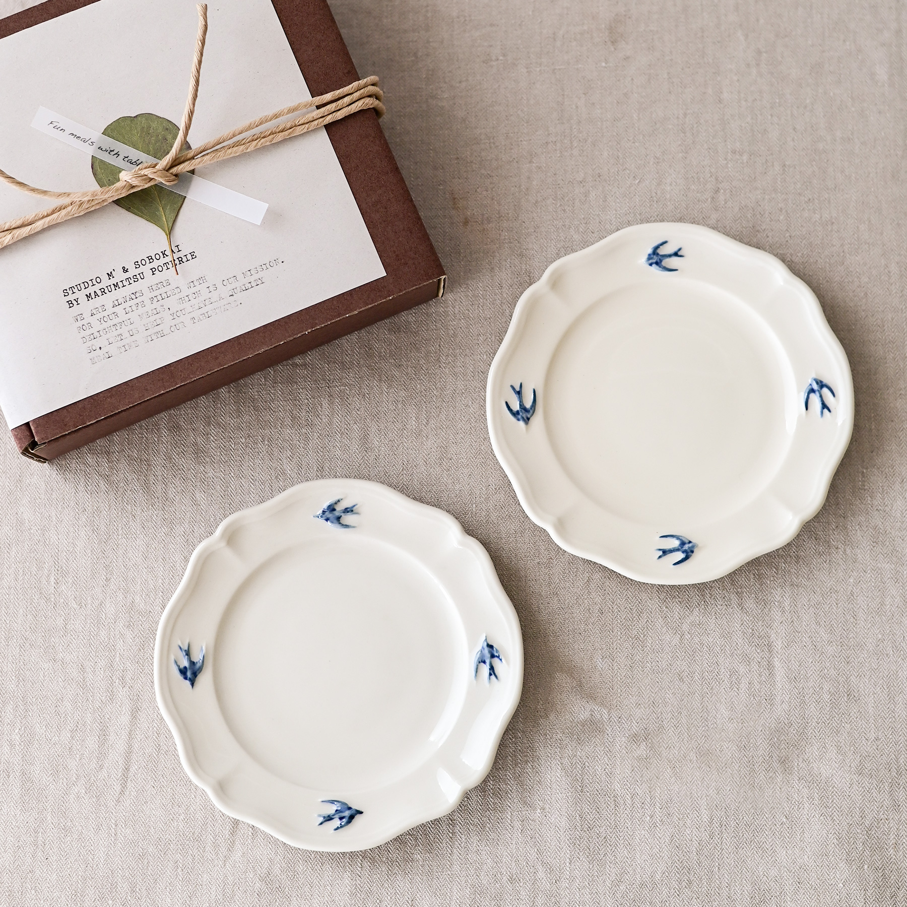 ギフトセット :: 誕生日 :: アーリーバード ラウンドプレートS 2枚