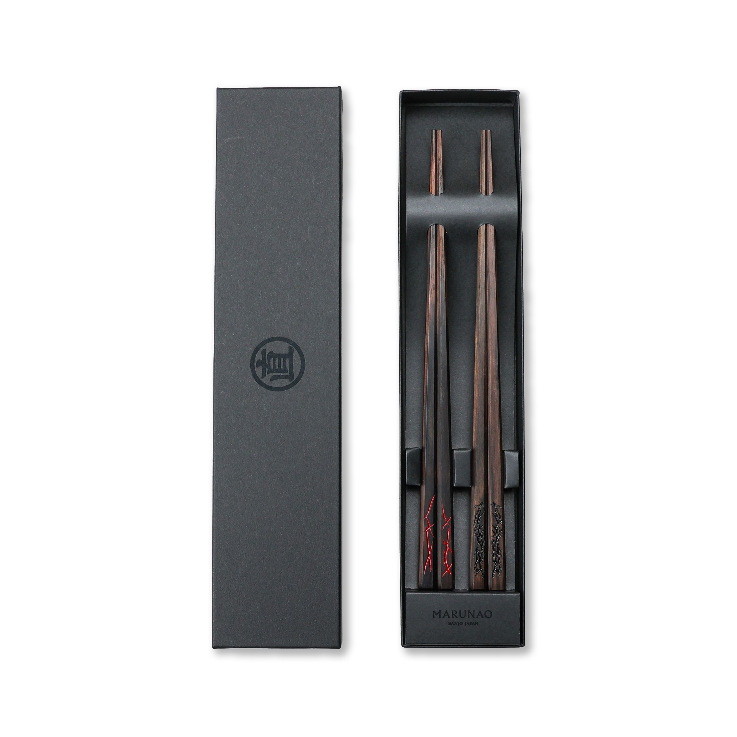 夫婦セット 上 角箸 未来 & 継承 ｜ マルナオ