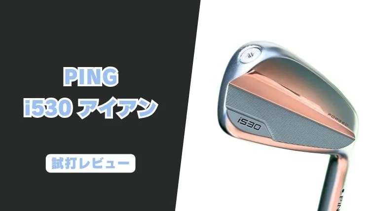PING i530アイアン試打レビュー】スピンがしっかりかかる飛び系中空