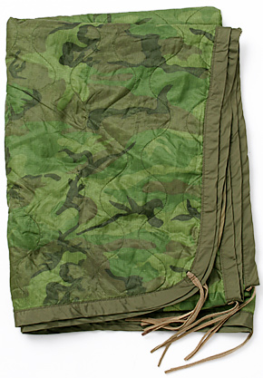 US(米軍) 80's カモポンチョライナー/NAM戦同型カモ・パターン/実物・極上