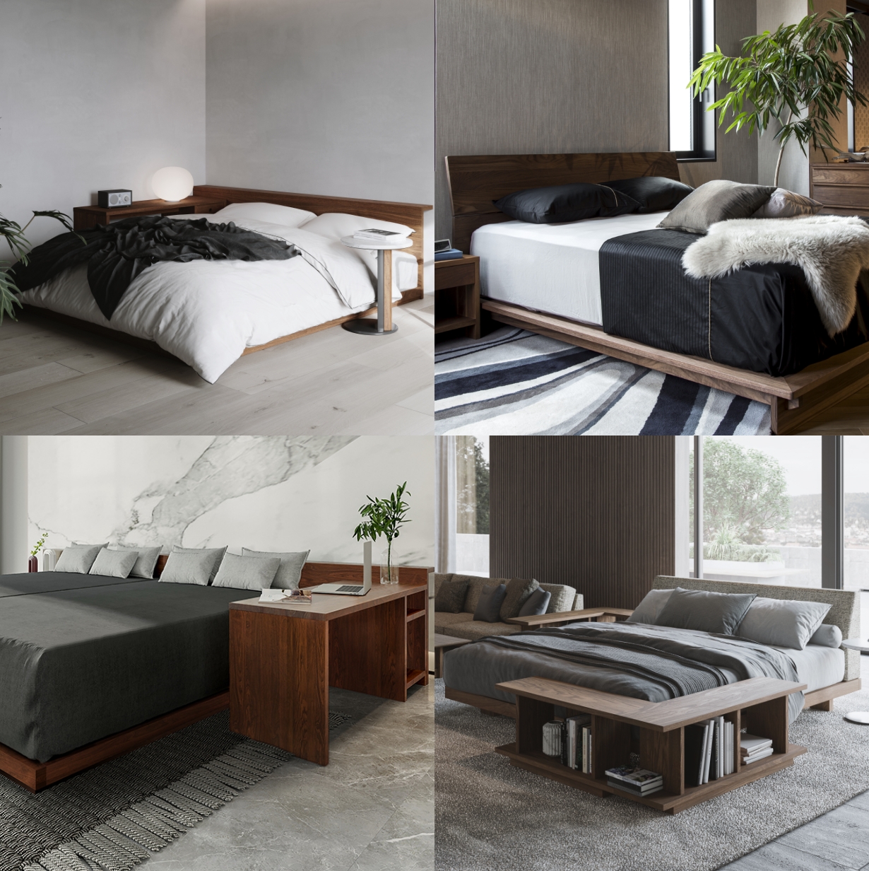 BED 無垢材ベッド / マスターウォール