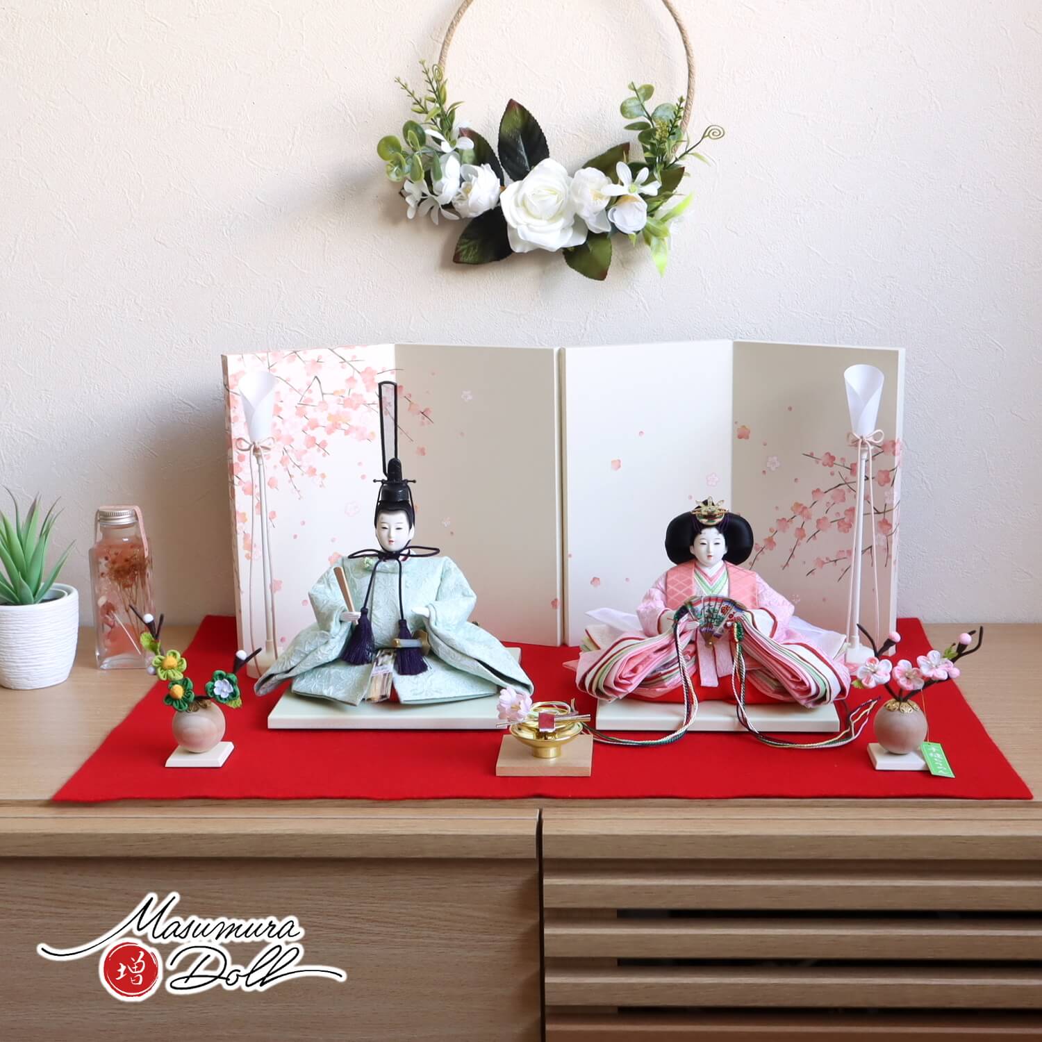 雛人形 伝統工芸士・清水光雲監修 春光作 25号 芥子 西陣織金襴