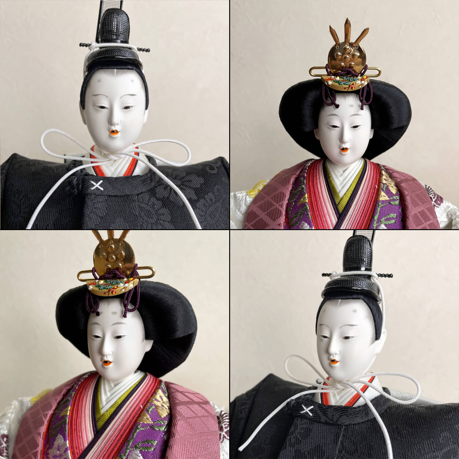 雛人形 京都・大橋弌峰作 京九番正絹西陣織 朱雀大路大極殿束帯雛 京