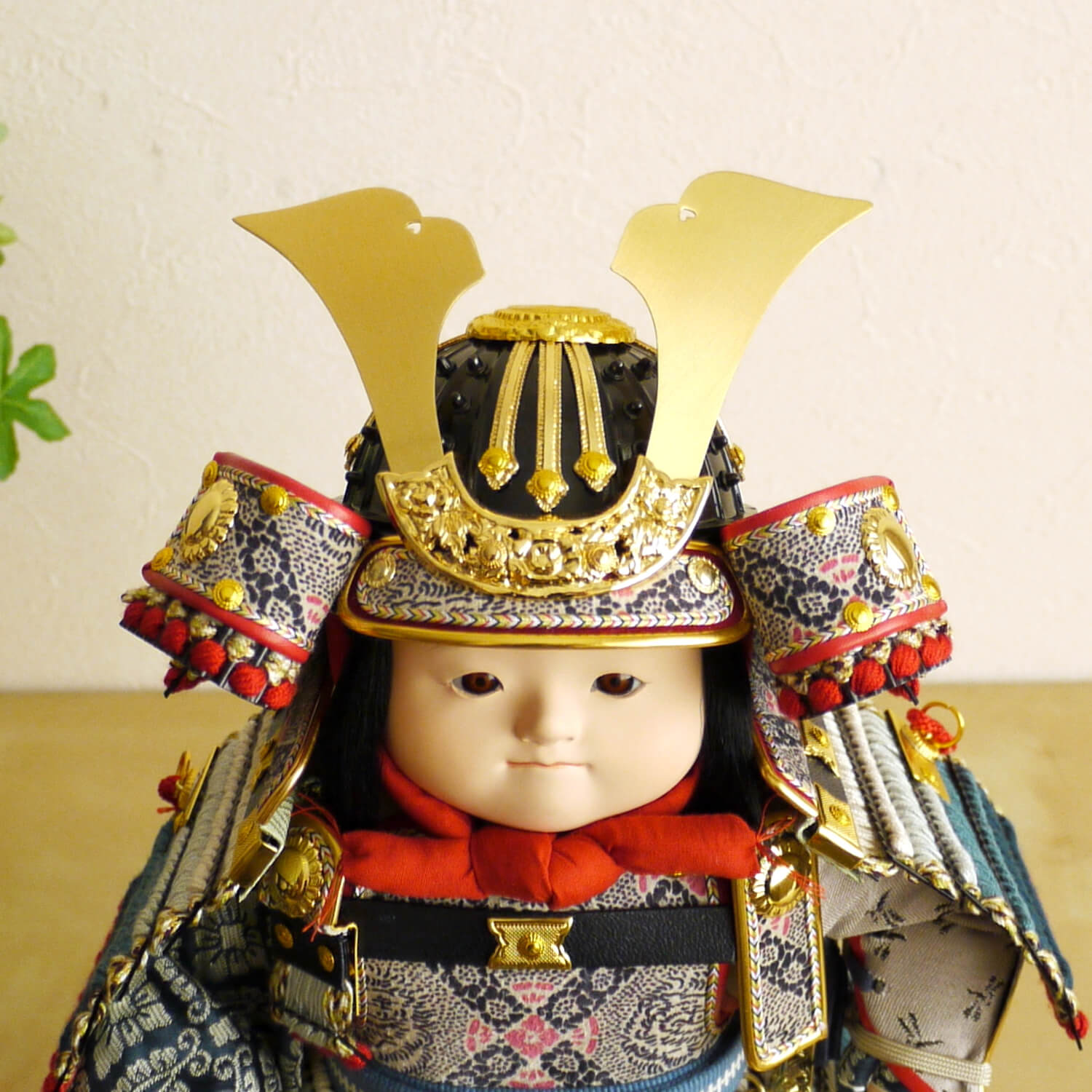 五月人形 幸一光作 鎧着大将「満」 子供大将 5月人形 皐月人形 兜鎧