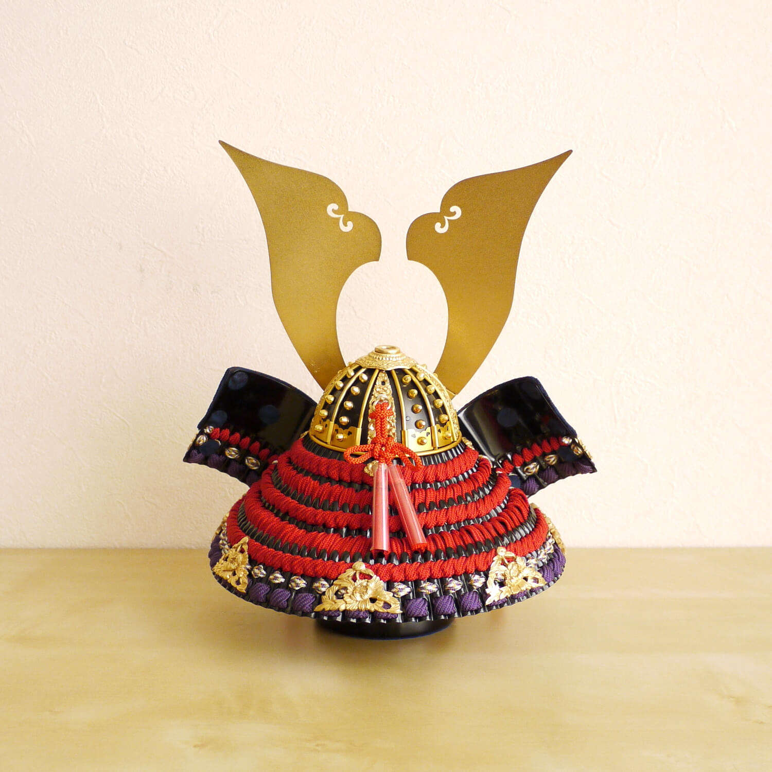 五月人形 伝統工芸士 京都・武久寛宗作 京12号 赤糸 本漆塗黒小札 極上