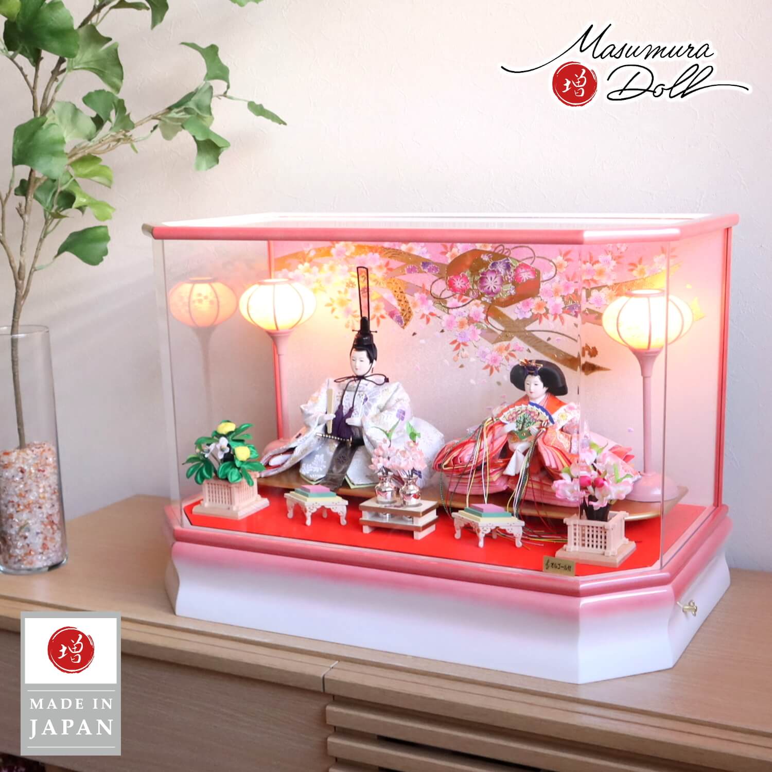 一点限り】雛人形 ケース飾り K41