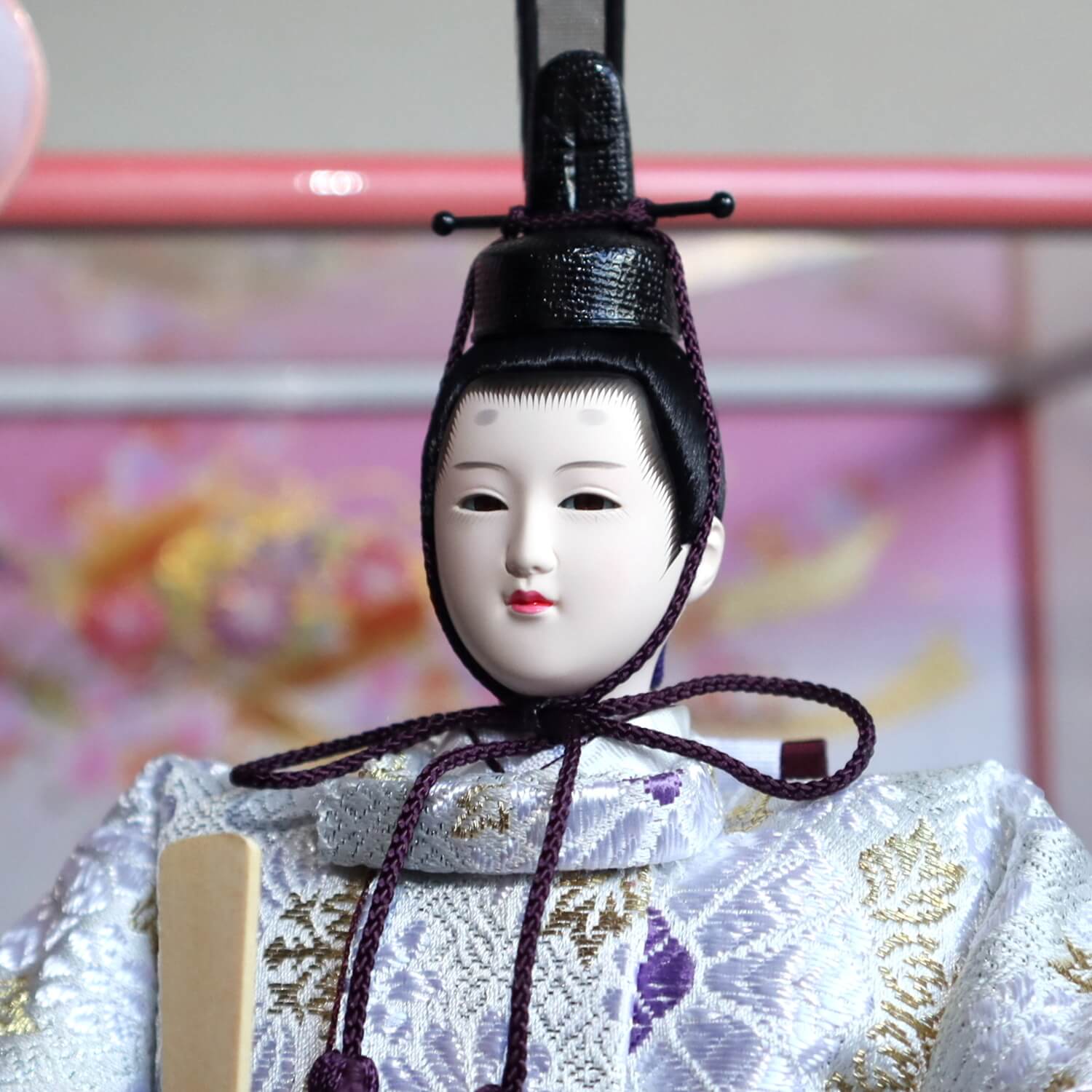 残りわずか【特別セール商品】【日本製】親王 桜金襴衣装 ☆ 六角