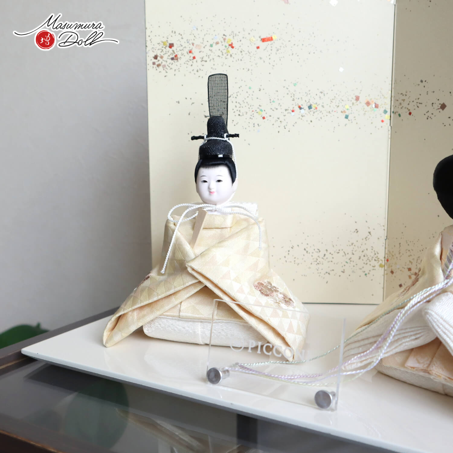 雛人形 小西実作 PICCONI 縫-ぬい- Fuku おすべらかし 京製正絹西陣織