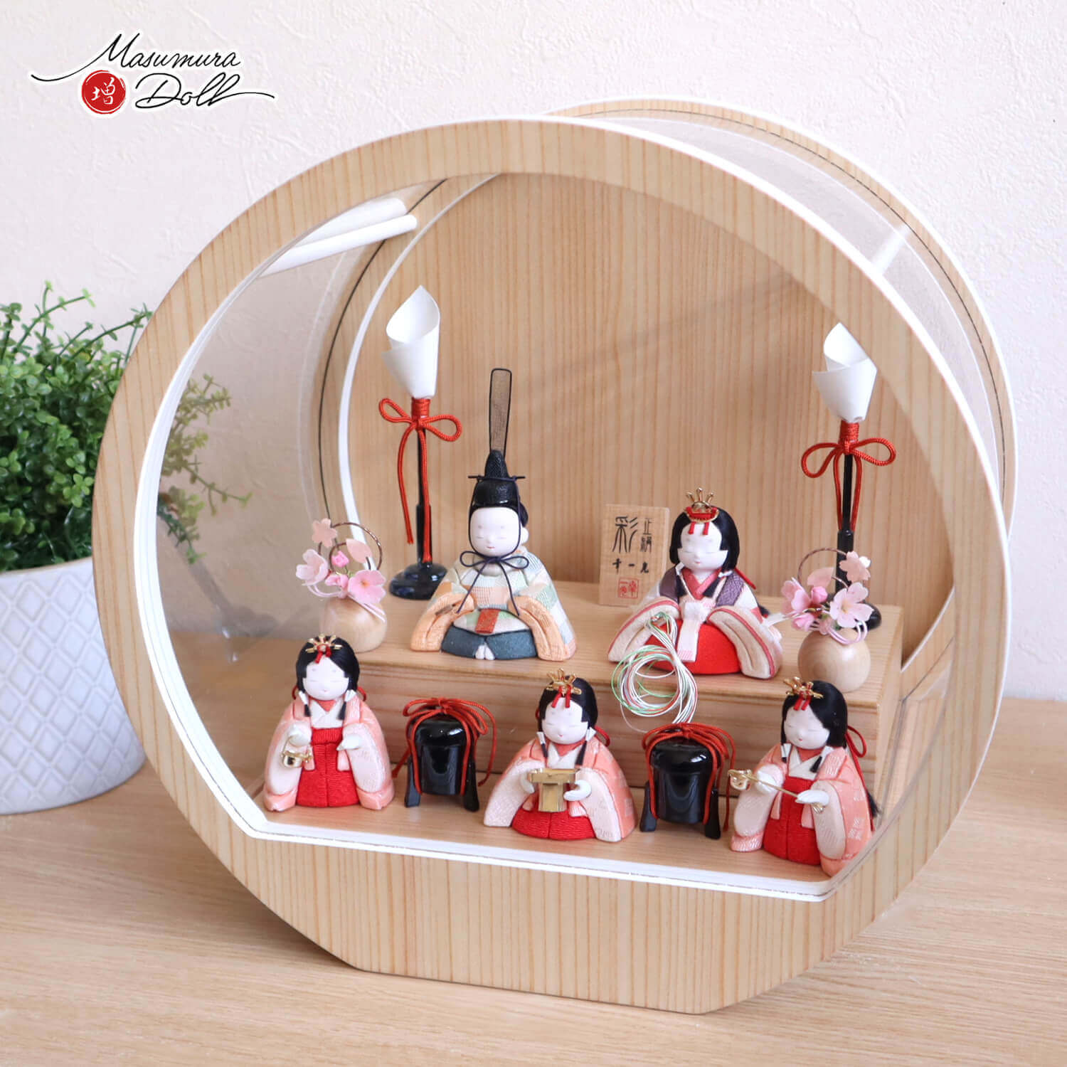 選べる2種類 幸一光作 彩-AYA- 増村オリジナル 5人飾り正絹西陣織