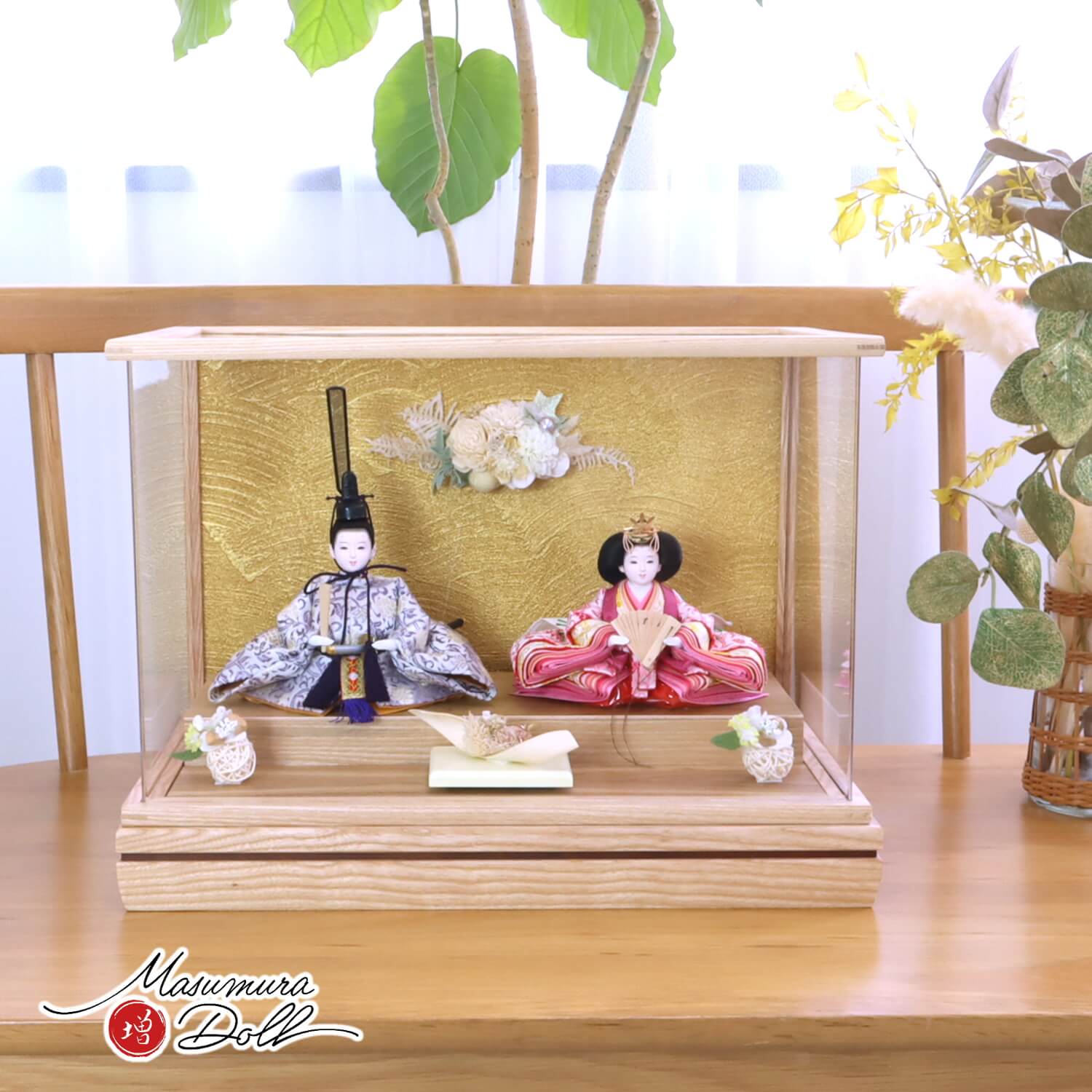 伝統工芸士・清水光雲作 柳サイズ 正絹西陣織 唐草 共柄 白木枠