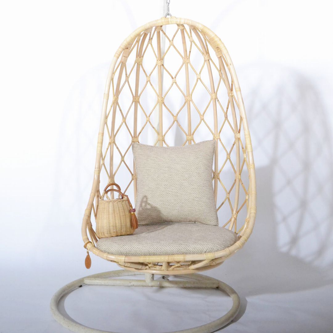 SETONAセトナ ハンギングチェア｜HG-120 | 籐家具職人の店みうらラタン