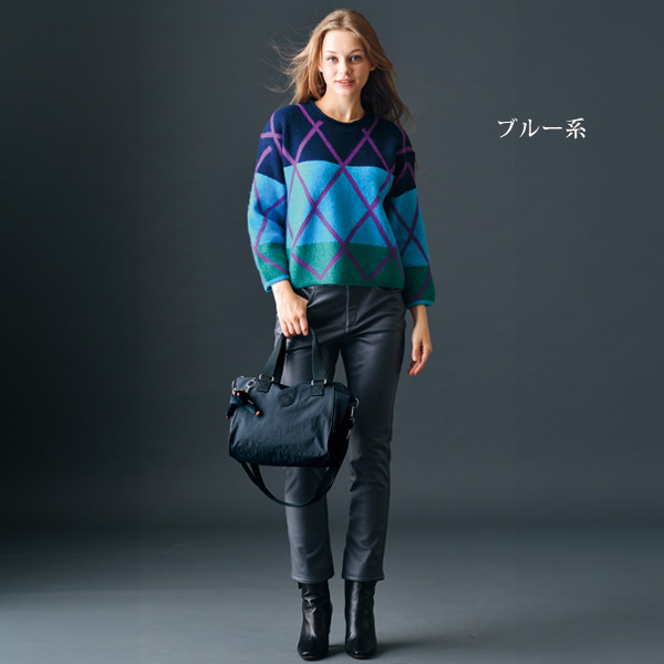 インパクトカラーニットプルオーバー | 京都通販ミセスのファッション